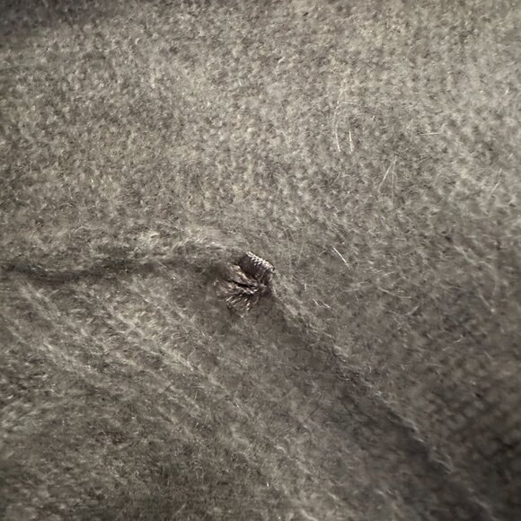 Saks Fifth Avenue 100% Cashmere Gray Cardigan - Picture 14 of 16